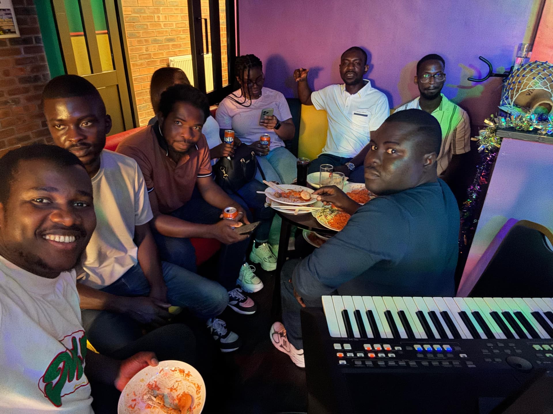 Band playing